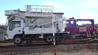 【あぶQフェスティバル2025】軌陸車載線実演