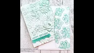 How to use ink on embossing folders.