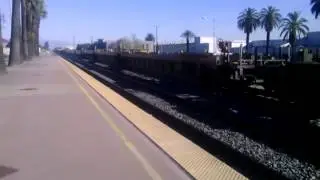 BNSF 7354 leads a baretable on UP's Alhambra Sub