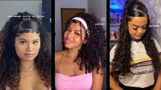 IDEIAS DE PENTEADOS PARA VOLTA AS AULAS | CABELO CACHEADO E ONDULADO |☆