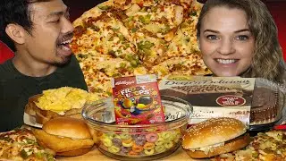 Eating My Childhood Favorites - Panago Tropical Chicken Pizza, Filet O Fish, McChicken and CAKE!