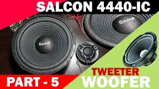 Как сделать усилитель 4440 &mdash; тестирование низкочастотного динамика Salcon Heavy Bass и высокочастотного динамика Dapic