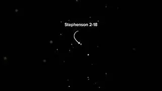 I captured the largest confirmed star Stephenson 2-18 using my telescope #shorts #space #stars