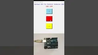 Python GUI To Control Arduino LED #shorts