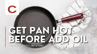 Get Pan Hot Before Add Oil | Chef Mike Pichetto | Tips #shorts