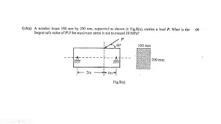 NUMERICAL 905 || Combined Stress Analysis: Flexural + Direct Stress Calculation