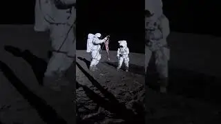 Som ET   45   Moon   Apollo 14   U S  Flag on the Moon #Shorts