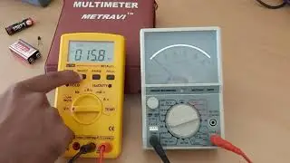 Electronics Workshop Experiment 2 Part 1 - Analog and Digital Multimeter Familiarization