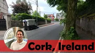 Street Sweeper Removing Debris from Bike Lane on Donovan Road in Cork, Ireland