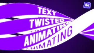 Twist Text Animation in After Effects