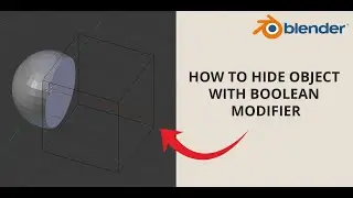 How to hide object with the help of Boolean modifier | Joel Manore || Blender tricks #blender