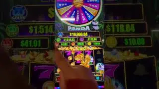 Low bet, WICKED WIN on Wicked Wheel @luckyeagletx ! Panda and I are BFFS ❤️ #slot #casino #kickapoo