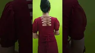 new trendy neck design 🤩 | zigzag back neck design cutting and stitching #neckdesign