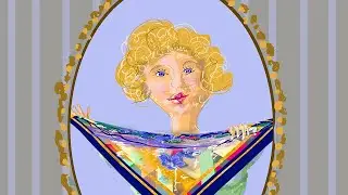 Artist Creates Silk Scarf in Photoshop [Unintentional ASMR]