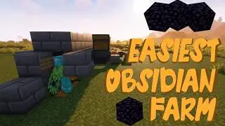 The EASIEST Minecraft Obsidian Farm (12 Stacks Per Hour) 1.16+