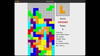Tetris rewritten in Python using Junie