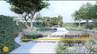 Neo-Georgian Colonial Revival Garden | Luxury Landscape Architecture in La Jolla &bull; LASD Studio