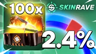Opening 100x 2.4% Cases On SKINRAVE! This Is What Happened...