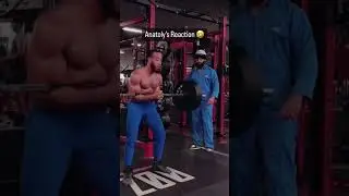 Anatoly surprised 😯||#anatoly #fitness #gym