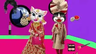 Billu Dulha aur Dulhan ka Makeup Wala video | lipstick funny video | shadi ka makeup wala cartoon