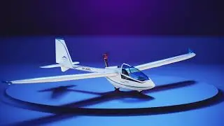CGI 3D Animation of Ultralight AXEL Glider