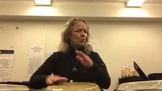 Conga practice Annette A Aguilar Latin Jazz