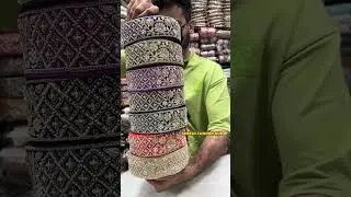 Maggam Work and Mirror Work Borders #fashion #saree #handmade #wedding #shopping #online