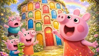 Peppa Pig & The House With 100 Doors 🚪🐷 | A Magical Mystery Adventure | Peppa Pig Funny Animation