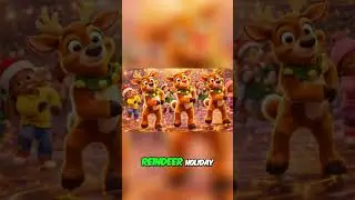 Reindeer Dance Challenge: Dab, Wiggle & Jump to Holiday Beats! #shorts #dance