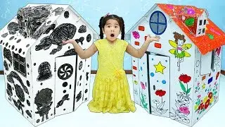 Suri Pretend Play w/ Colored Playhouse Draw On Toys for Kids