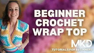 Crochet a granny square wrap top
