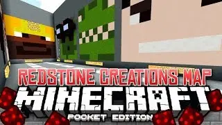 Minecraft PE - Redstone Creations Map!