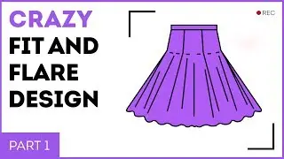 DIY: Crazy fit-and-flare design, Part 1. How to make a skirt with the half-circle gores.
