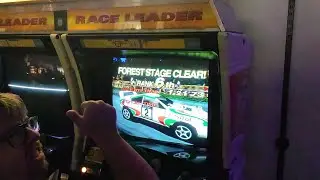 Sega Rally - Real Arcade Cabinet gameplay