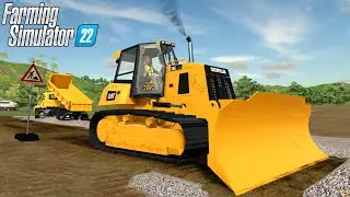 Farming Simulator 22 - CATERPILLAR D6K2 LGP Bulldozer Building A Road