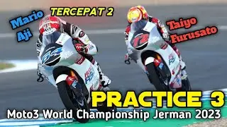 Practice 3 Mario Aji Tercepat 2 | Moto3 Jerman 2023