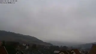 Wetterzeitraffer Oberweid 14-15.02.16 Timelapse Video