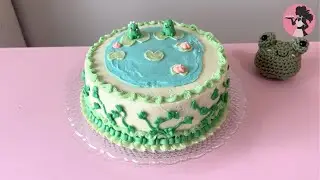 Decorating Cute Frog Cake 💚🍄