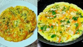 শীতের সবজি দিয়ে অমলেট‼️ omelette recipe 