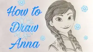 How to Draw Anna From Frozen | Very Easy Pencil Sketch | Sister of Elsa