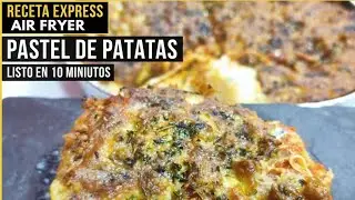 CENA LISTA EN 1️⃣0️⃣ MINUTOS: Pastel de patatas en freidora de aire 🥔🧀✨
