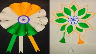 2 easy Republic Day decoration Tricolour wall hanging 26th January Craft