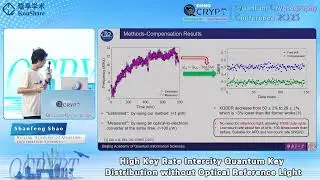 [QCrypt2025] Shanfeng Shao: High Key Rate Intercity Quantum Key Distribution without Optical Refe...