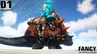 ចាប់ជាតិ ថ្ងៃដំបូង 😫😫 | ARK SURVIVAL EVOLVED MODDED EP01