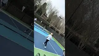 Deep serve deep return #pickleball
