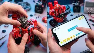 Intelligent Programming Robot K96135 APP Remote Control Building Blocks Bricks Toys