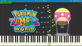 Cave Fight - Pok&eacute;mon Rumble World (Piano sheet music/MIDI) (Synthesia)