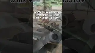 #galvanizedsteel #ppgi Chinese supplier，CAMELSTEEL，black matt ppgi steel coils