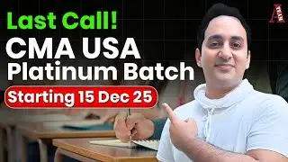 CMA USA Course | US CMA Live classes | Last Call | US CMA Online & Offline classes (2025) #cmausa