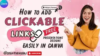 Add Hyperlinks in Canva easily | Canva free| Desktop#hyperlink #tutorial #canvahacks